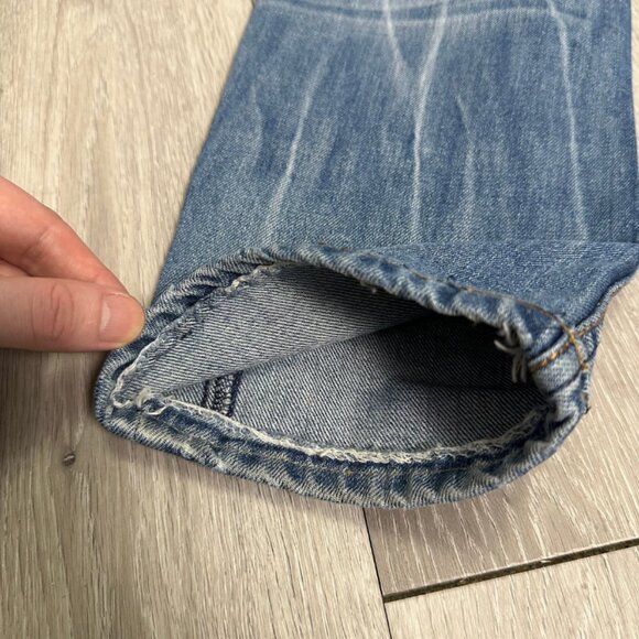 Vintage Levi's 504 Men's Blue Straight Leg Denim Jeans - Size 33x27 - Picture 9 of 10